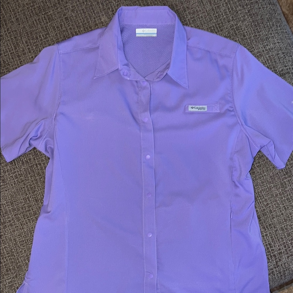 Columbia Lavender Button-Up Shirt